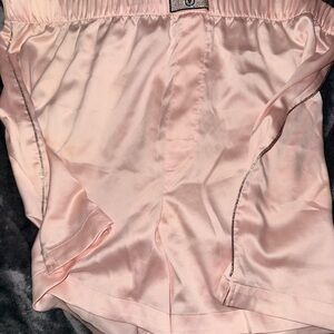 Victoria's Secret Pale Pink Satin Lounge Shorts